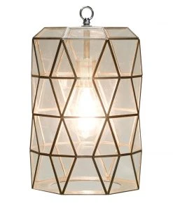 Worlds Away New Arrivals Mariah Pendant Clear Glass