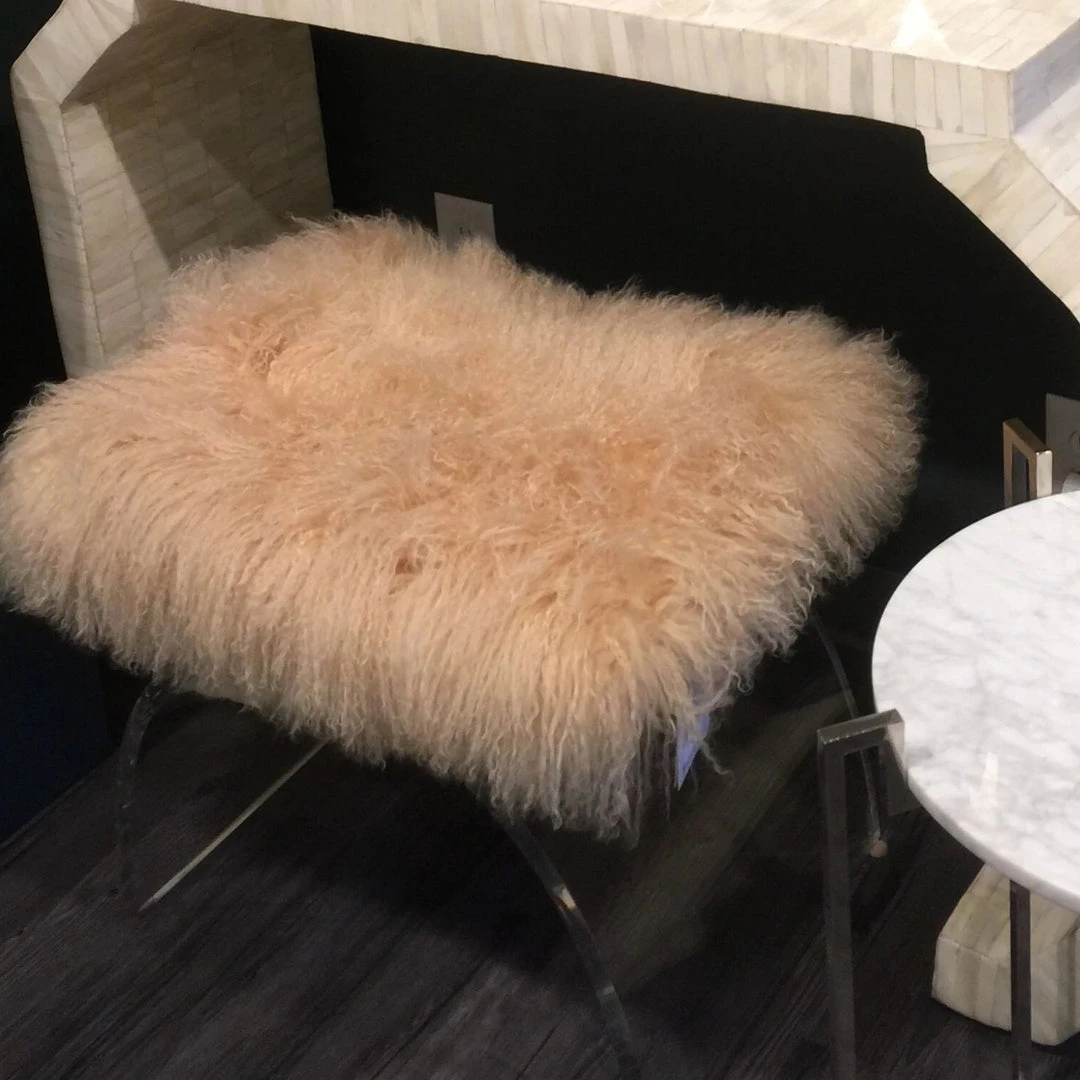 Worlds Away Marlowe Stool Fur New Arrivals 5 Worlds Away Marlowe Stool Fur New Arrivals