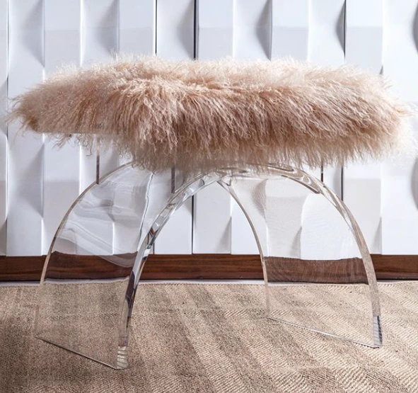 Worlds Away Marlowe Stool Fur New Arrivals 6 Worlds Away Marlowe Stool Fur New Arrivals