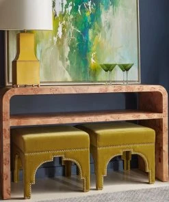 Worlds Away Marshall Console Burl Wood New Arrivals