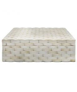 Worlds Away New Arrivals Milford Box Natural Bone