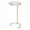 Worlds Away New Arrivals Monaco Round Cigar Table Gold