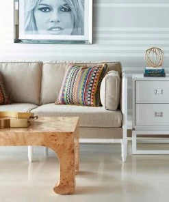 Worlds Away New Arrivals Nicola Coffee Table Burl Wood