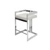 Worlds Away New Arrivals Emmett Counter Stool Nickel And White 1 Worlds Away New Arrivals Emmett Counter Stool Nickel And White