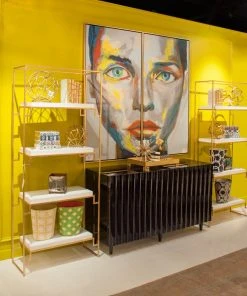 Worlds Away New Arrivals Odette Cabinet Black Lacquer