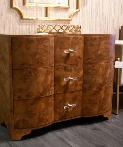 Worlds Away Plymouth Chest Dark Burl Wood New Arrivals