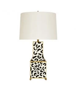 Worlds Away Renata Table Lamp Black Leopard New Arrivals