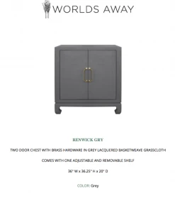 Worlds Away Renwick Chest Grey New Arrivals 11 Worlds Away Renwick Chest Grey New Arrivals