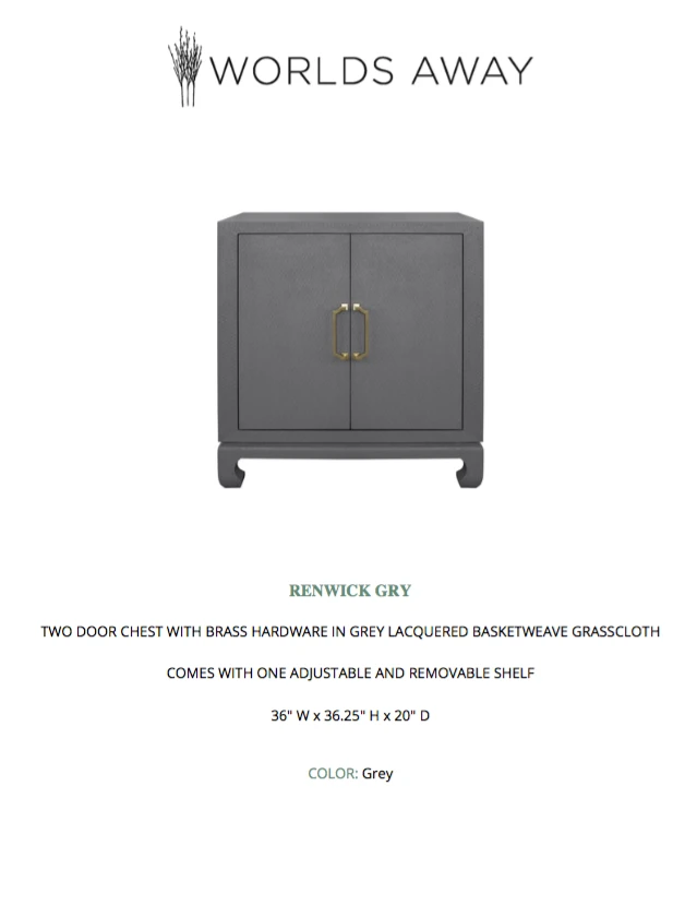 Worlds Away Renwick Chest Grey New Arrivals 7 Worlds Away Renwick Chest Grey New Arrivals