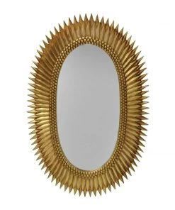 Worlds Away Rita Mirror Gold Leaf