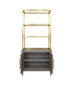 Worlds Away Rivaa Etagere Smoke Grey New Arrivals