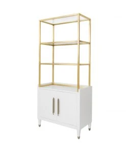 Worlds Away Rivaa Etagere White