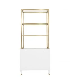 Worlds Away Rivaa Etagere White