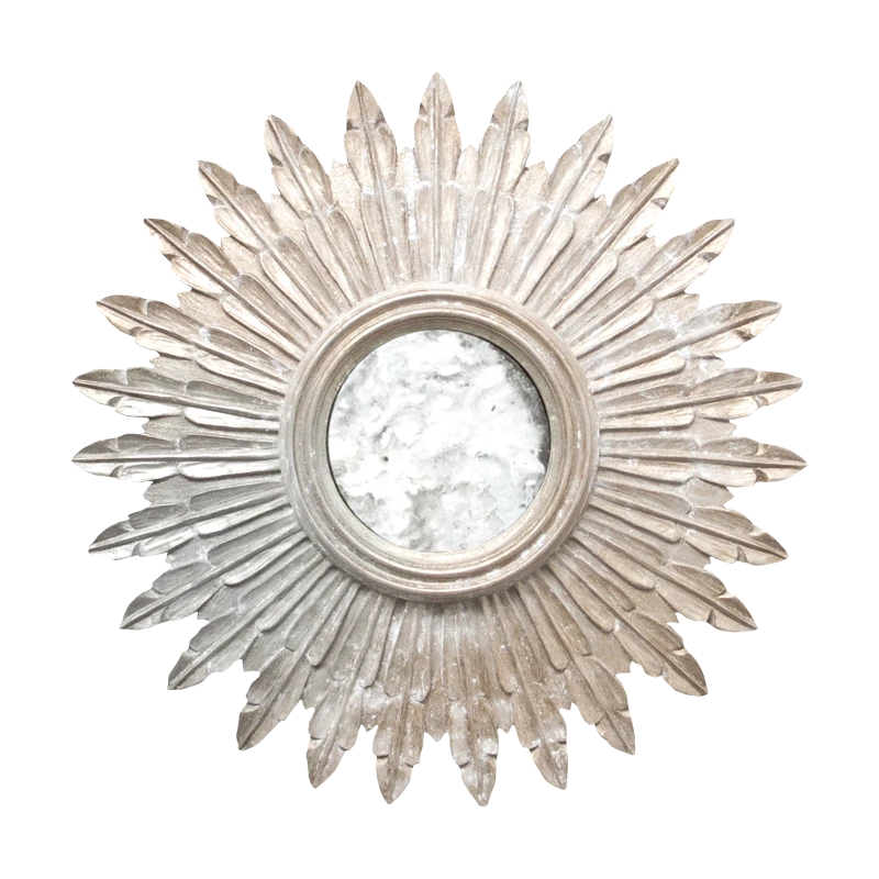 Worlds Away Santo Mirror Silver Leaf 3 Worlds Away Santo Mirror Silver Leaf