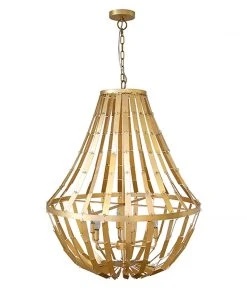 Worlds Away Serafina Chandelier Gold Leaf New Arrivals