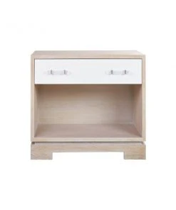 Worlds Away New Arrivals Shane Side Table Cerused Oak