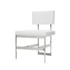 Worlds Away Shaw Chair Nickel And White Vinyl 2 Worlds Away Shaw Chair Nickel And White Vinyl