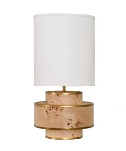 Worlds Away Sherwyn Lamp Burl Wood