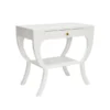 Worlds Away New Arrivals Sonya Side Table White Lacquer 1 Worlds Away New Arrivals Sonya Side Table White Lacquer