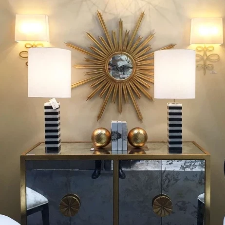 Worlds Away New Arrivals Starlata Mirror Gold Leaf 5 Worlds Away New Arrivals Starlata Mirror Gold Leaf