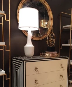 Worlds Away Federal Mirror Gold