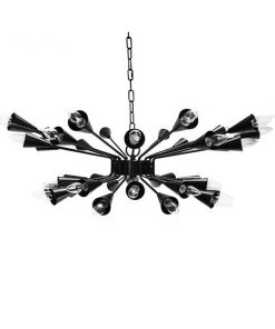 Worlds Away Volanti Chandelier Black