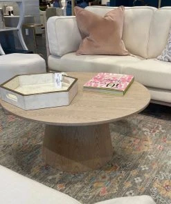 Worlds Away Washington Coffee Table Cerused Oak