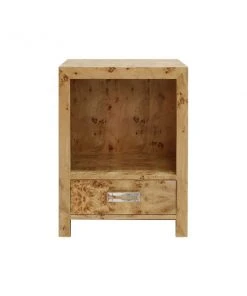 Worlds Away Winnie Side Table Burl Wood New Arrivals