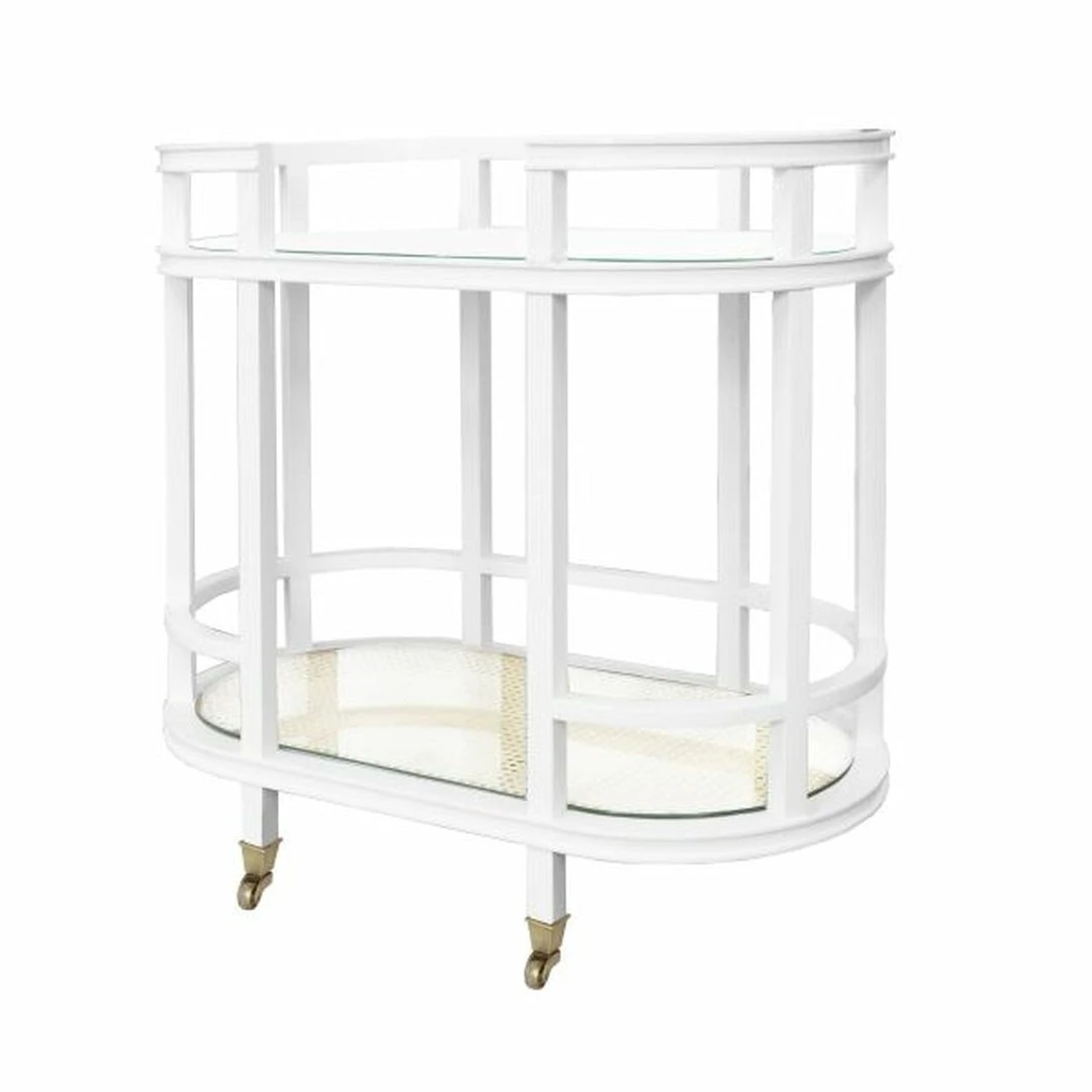 Worlds Away New Arrivals Zaina Bar Cart White 3 Worlds Away New Arrivals Zaina Bar Cart White