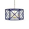 Worlds Away Zia Chandelier Navy 1 Worlds Away Zia Chandelier Navy