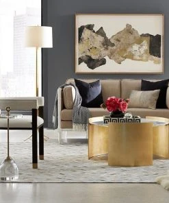 Worlds Away New Arrivals Montana Cocktail Table Gold Leaf