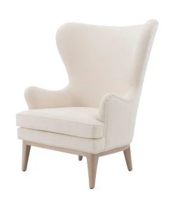 Worlds Away Frisco Wing Chair Ivory New Arrivals