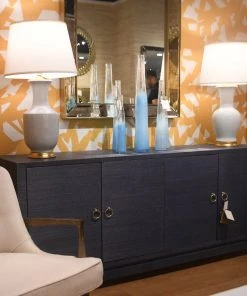 Bungalow 5 New Arrivals Meredith Extra Large 4 Door Cabinet Navy Blue