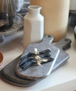 Blue Pheasant Pascal Black Doff Serving Board Large New Arrivals